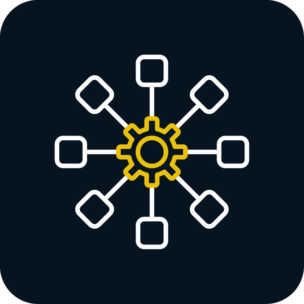 Structure Line Red Circle Icon vector