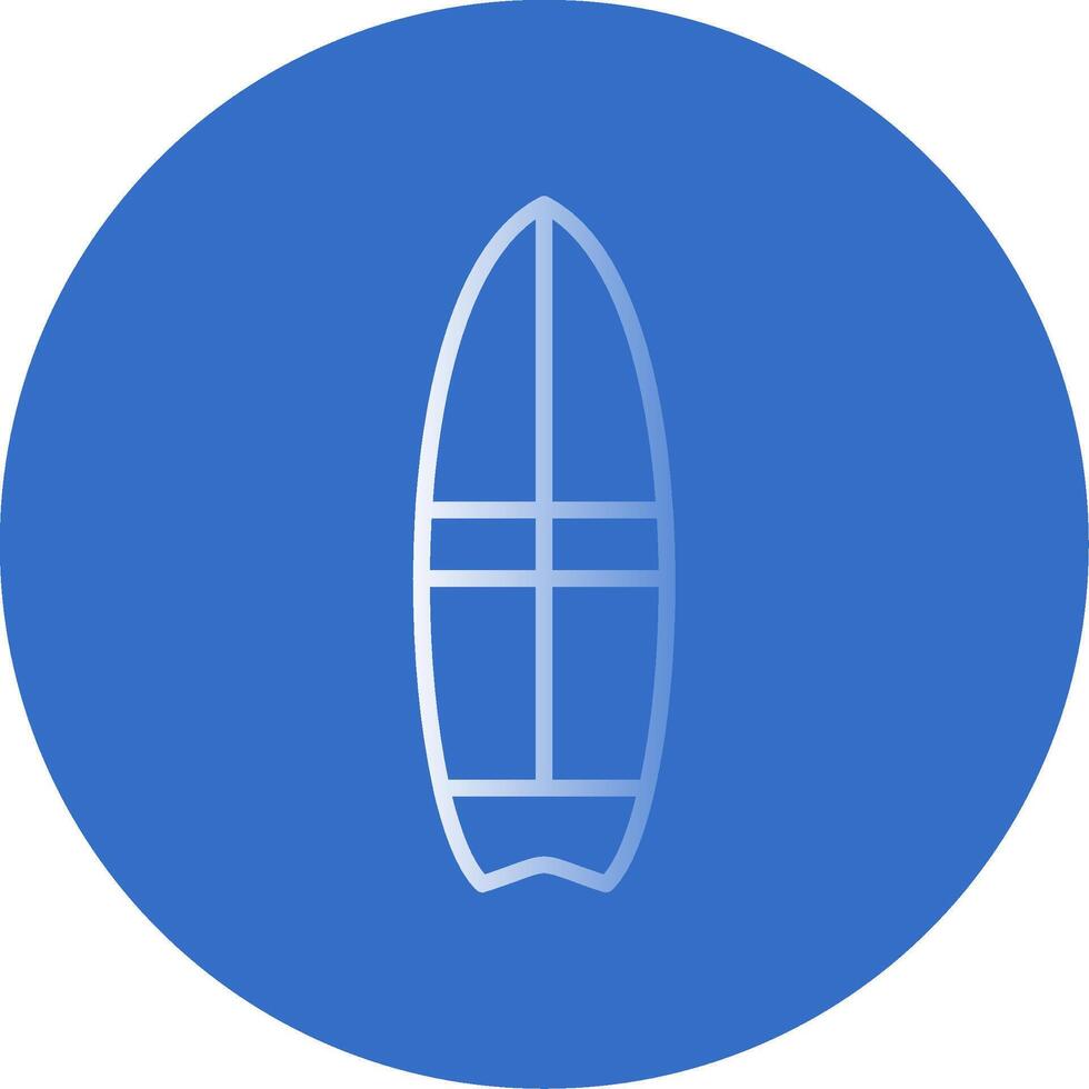 Surfer Flat Bubble Icon vector