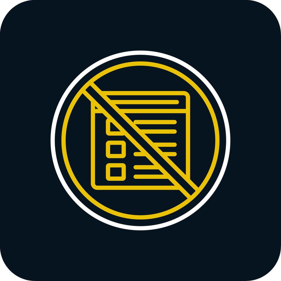 Prohibited Sign Line Red Circle Icon vector
