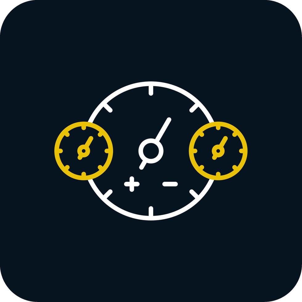 Clocks Line Red Circle Icon vector