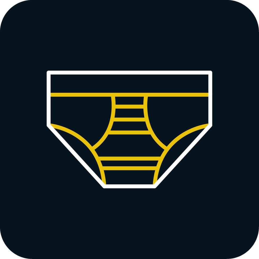 Underwear Line Red Circle Icon vector