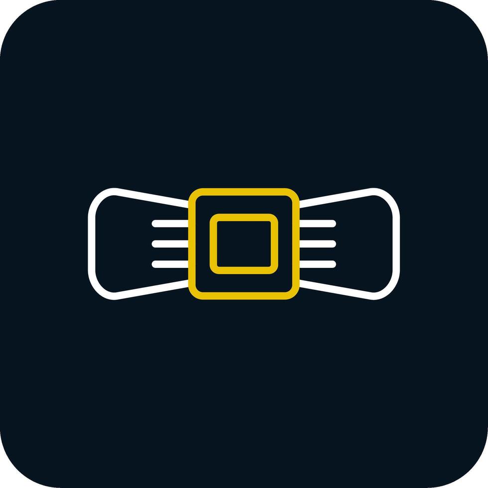 Bow Line Red Circle Icon vector
