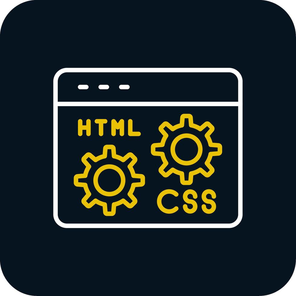 Web Development Line Red Circle Icon vector