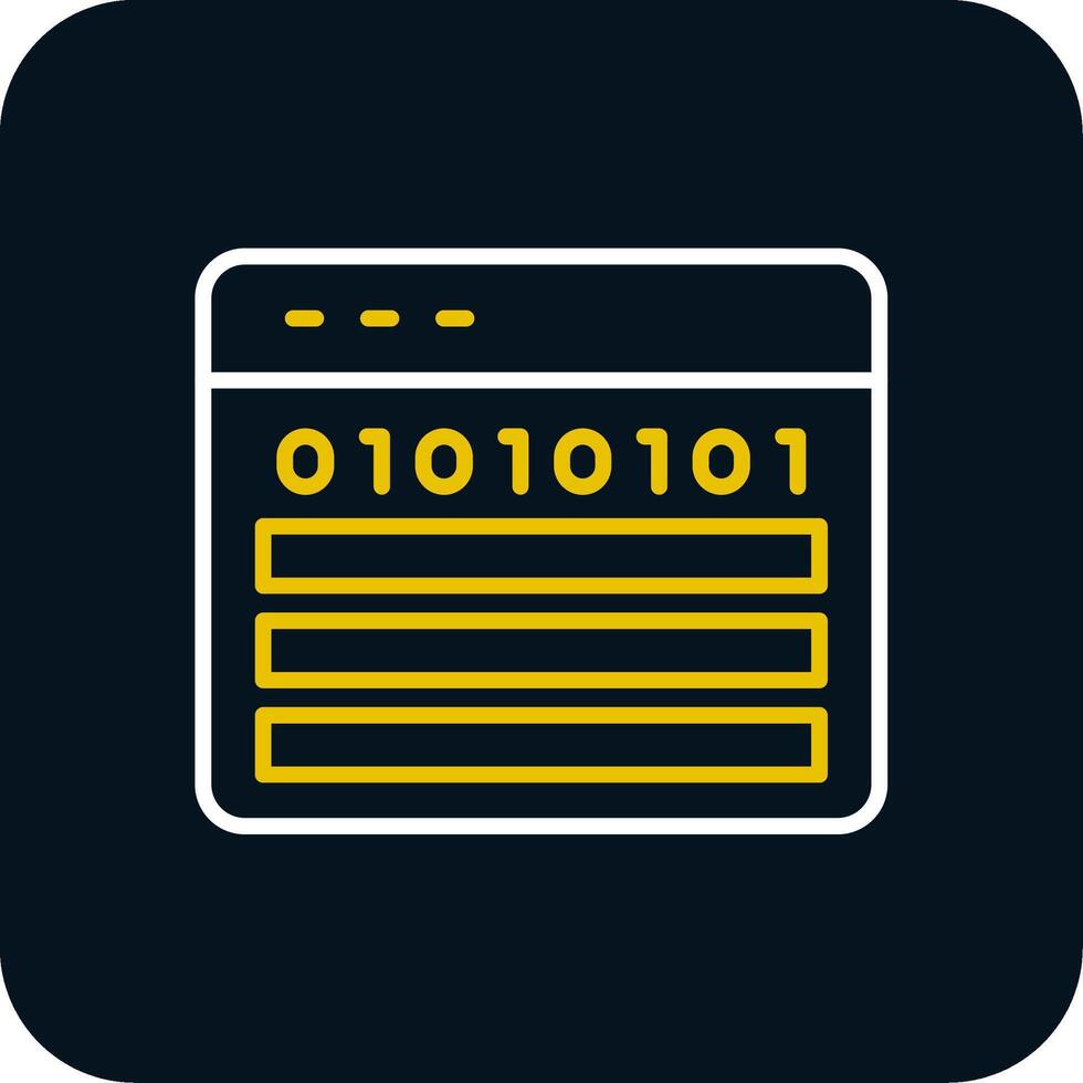 Web Programming Line Red Circle Icon vector
