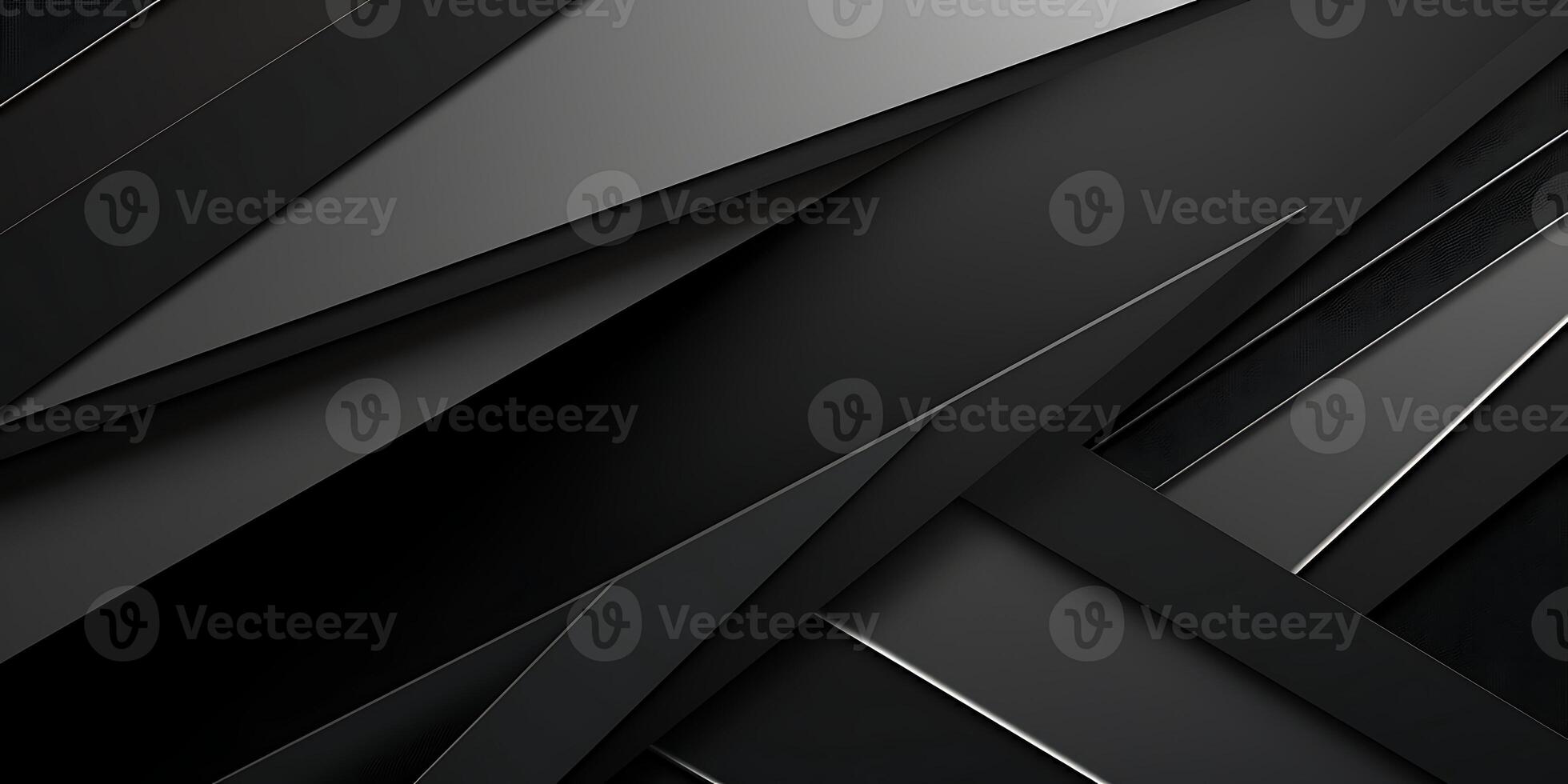 Abstract black 3d diagonal design photo