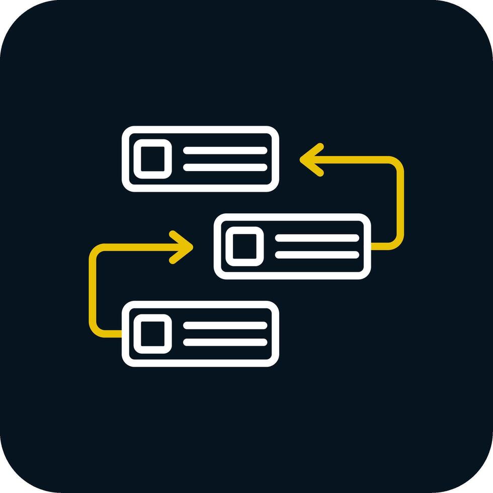 Backlog Line Red Circle Icon vector