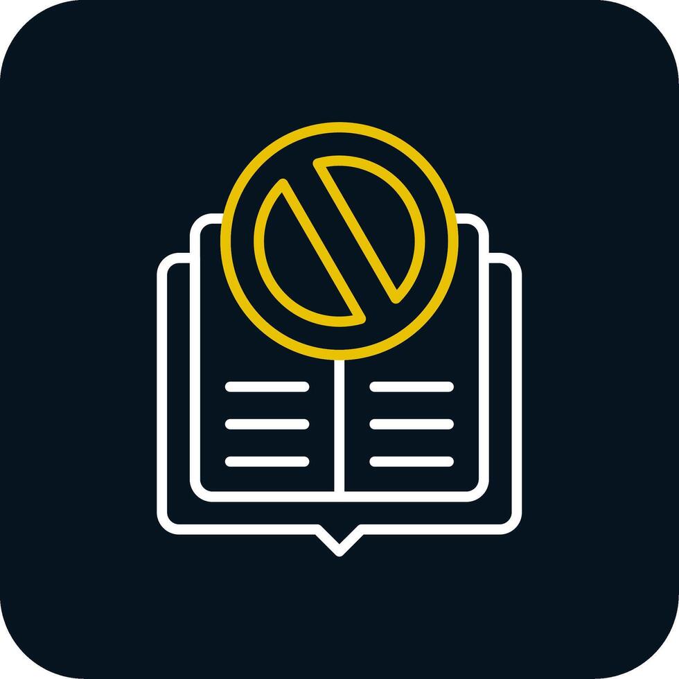 Rejected Line Red Circle Icon vector