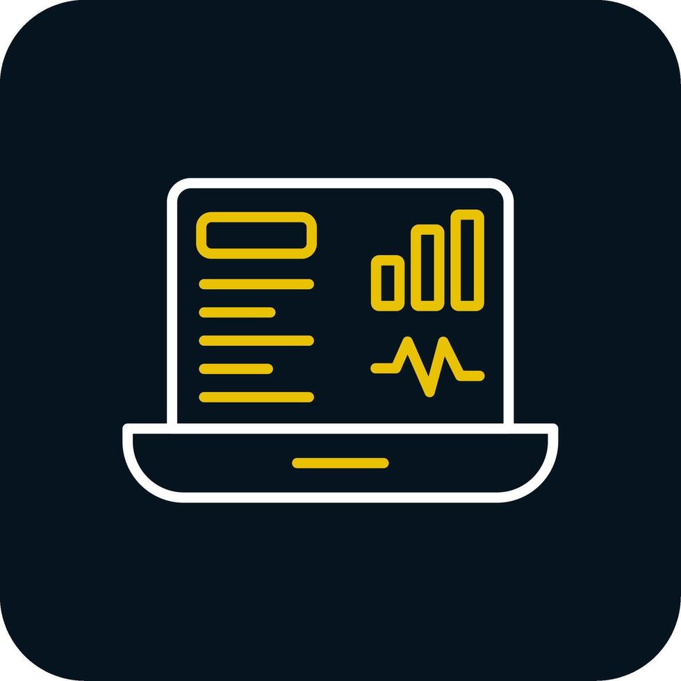 Dashboard Line Red Circle Icon vector