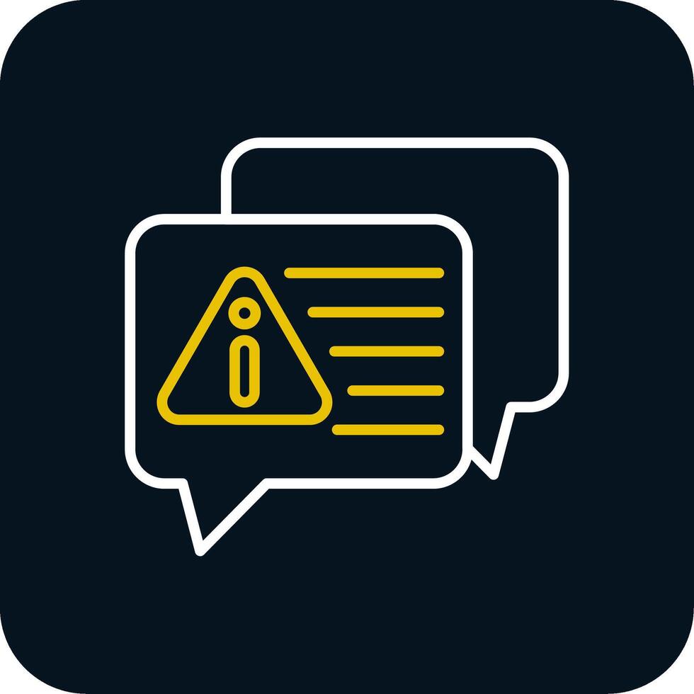 Error Message Line Red Circle Icon vector