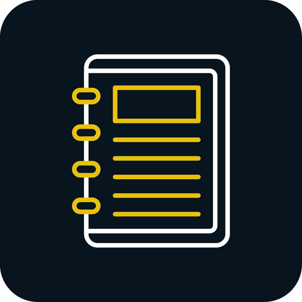 Take Note Line Red Circle Icon vector