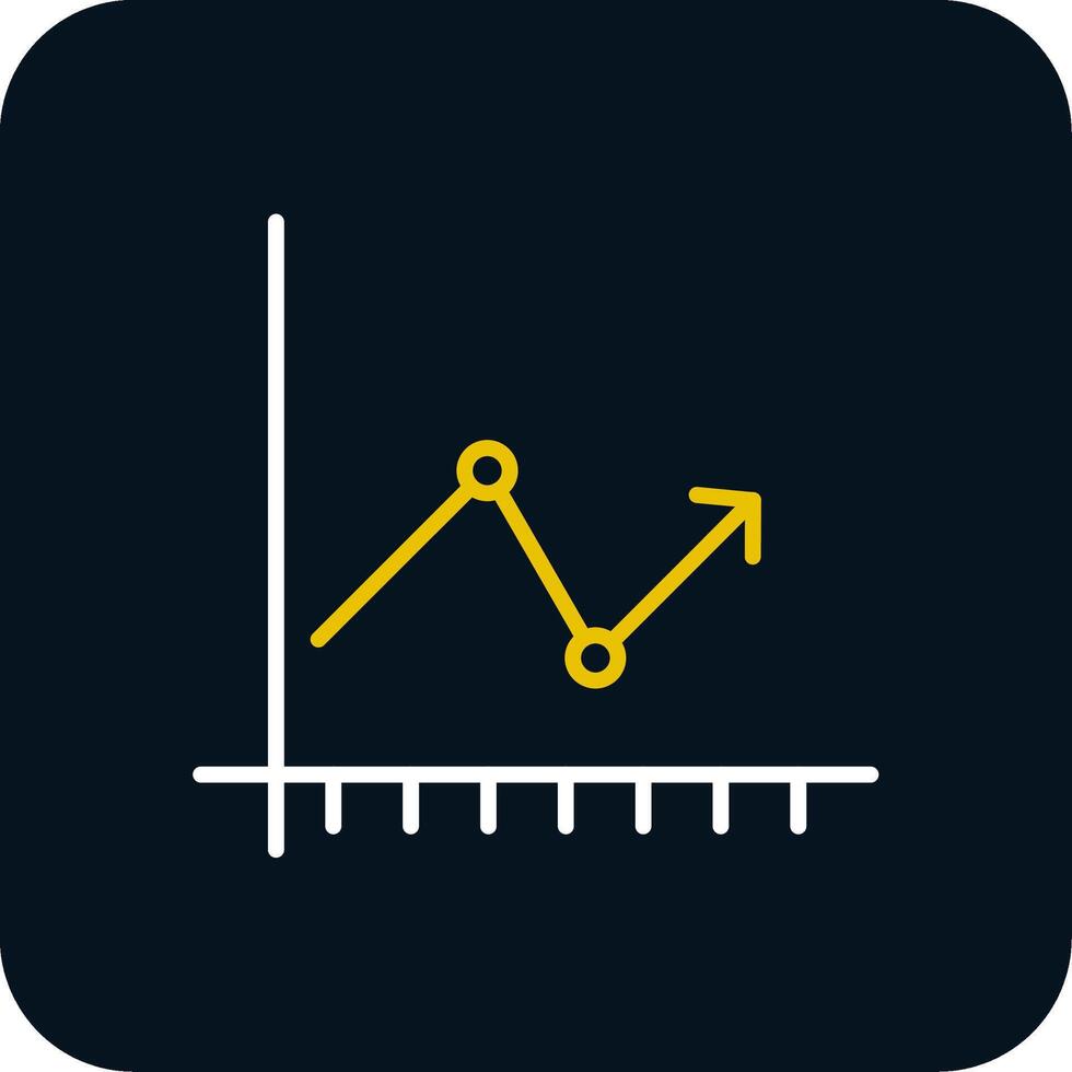 Arrow Chart Line Red Circle Icon vector