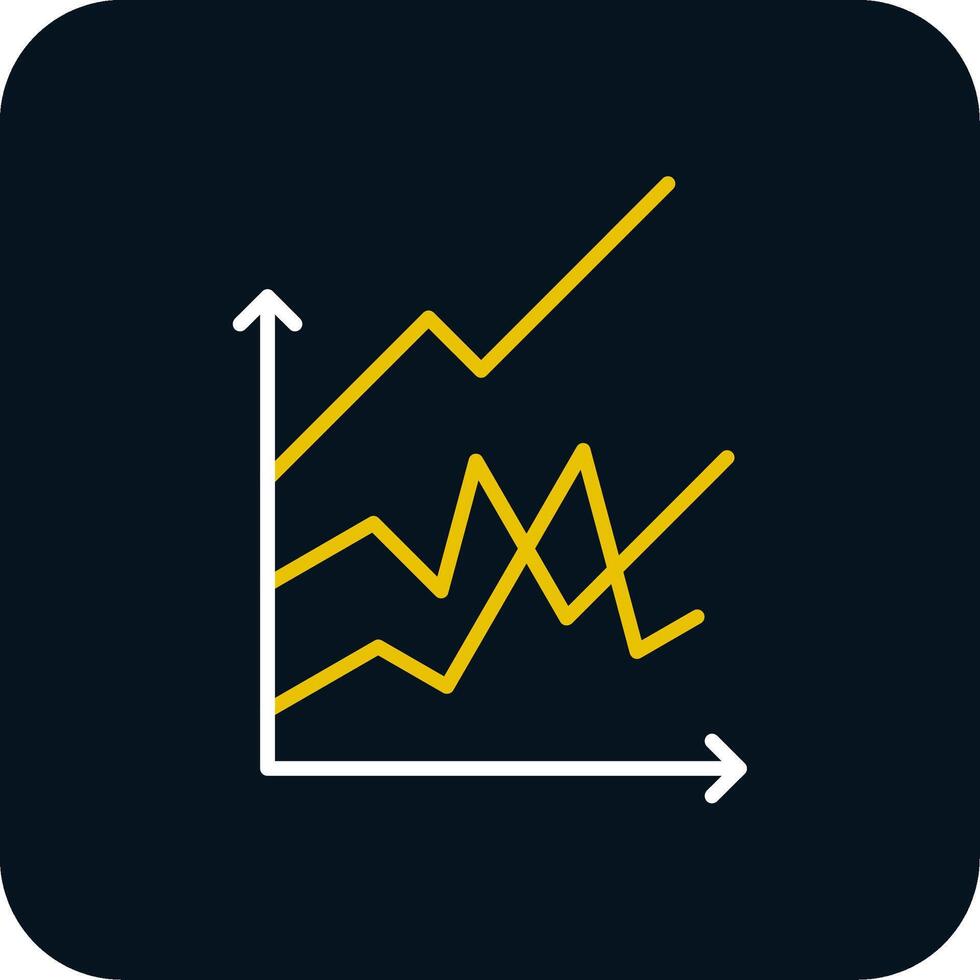 Line Red Circle Graph Line Red Circle Icon vector