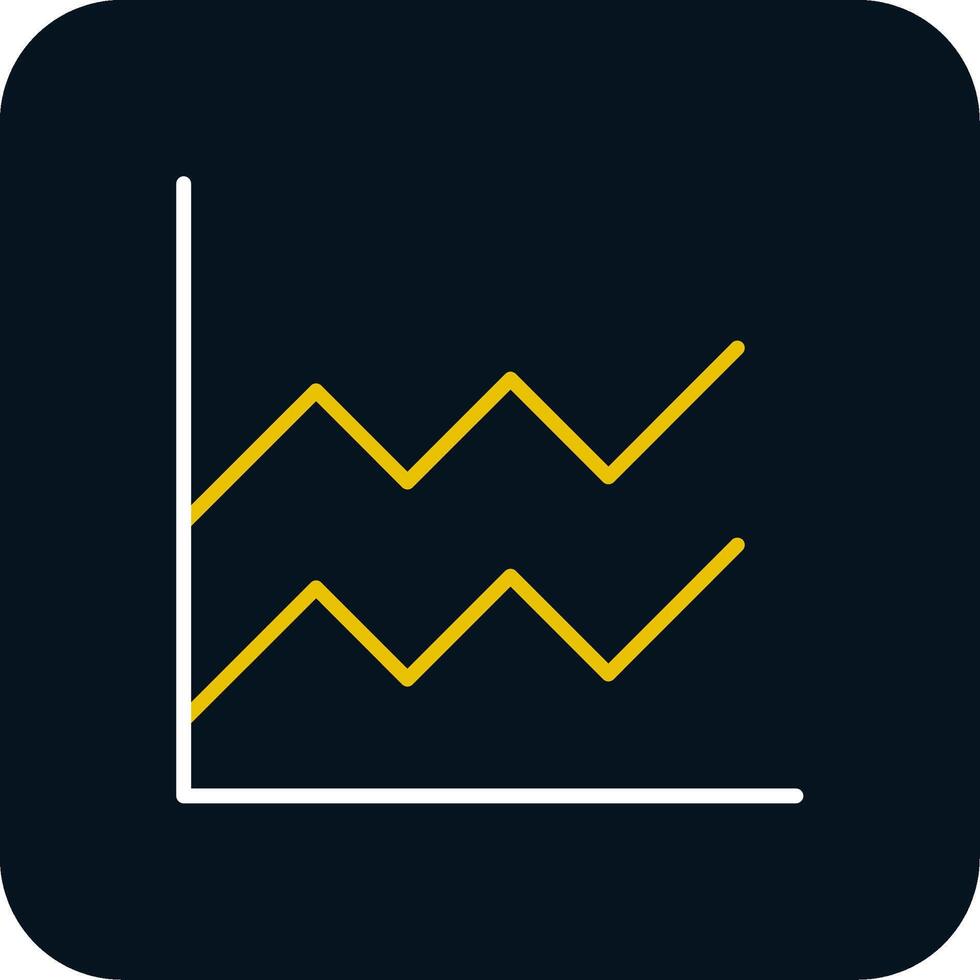 Area Graph Line Red Circle Icon vector