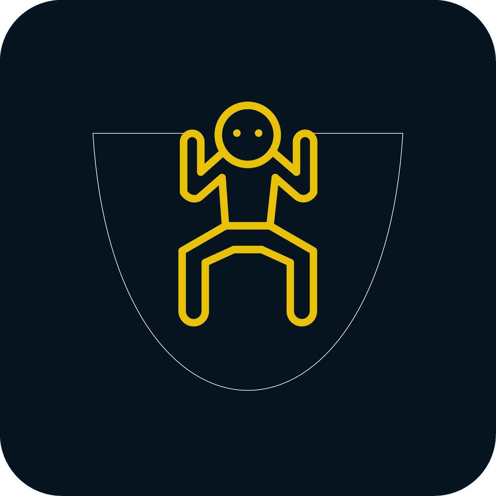 Skipping Line Red Circle Icon vector