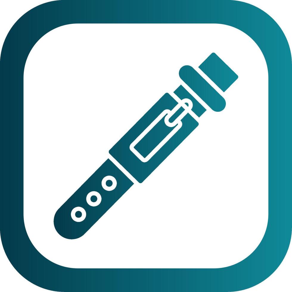 Belt Glyph Gradient Corner Icon vector