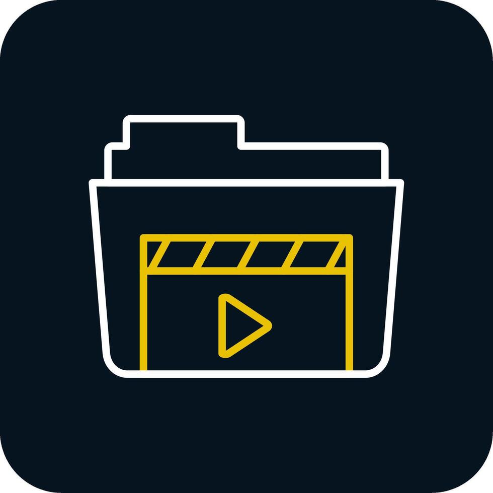Footage Line Red Circle Icon vector