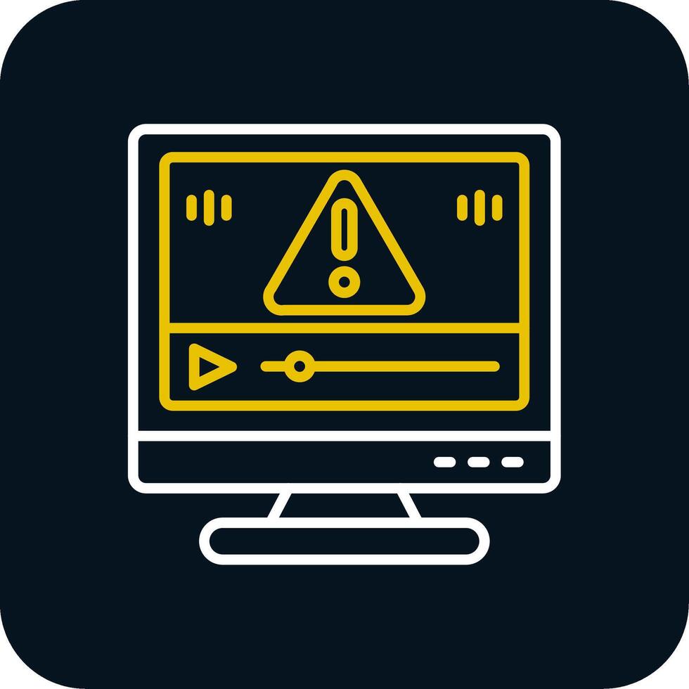 Error Line Red Circle Icon vector
