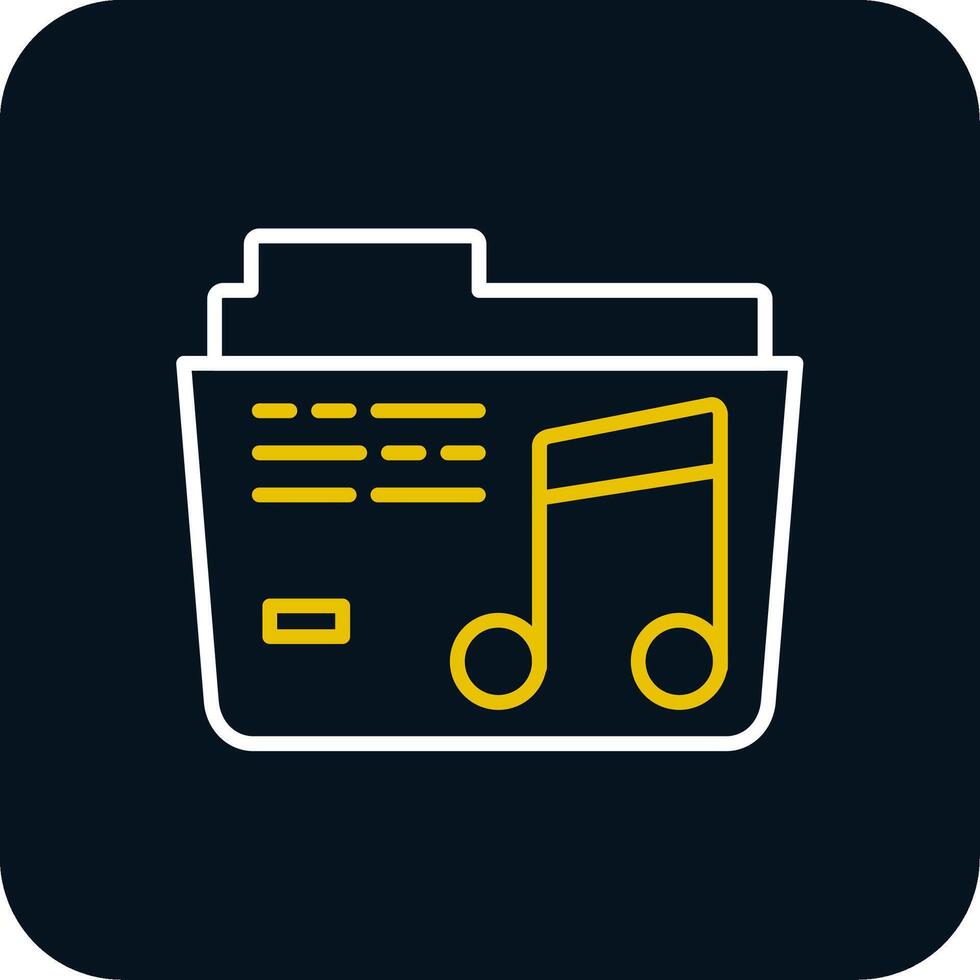 music Line Red Circle Icon vector