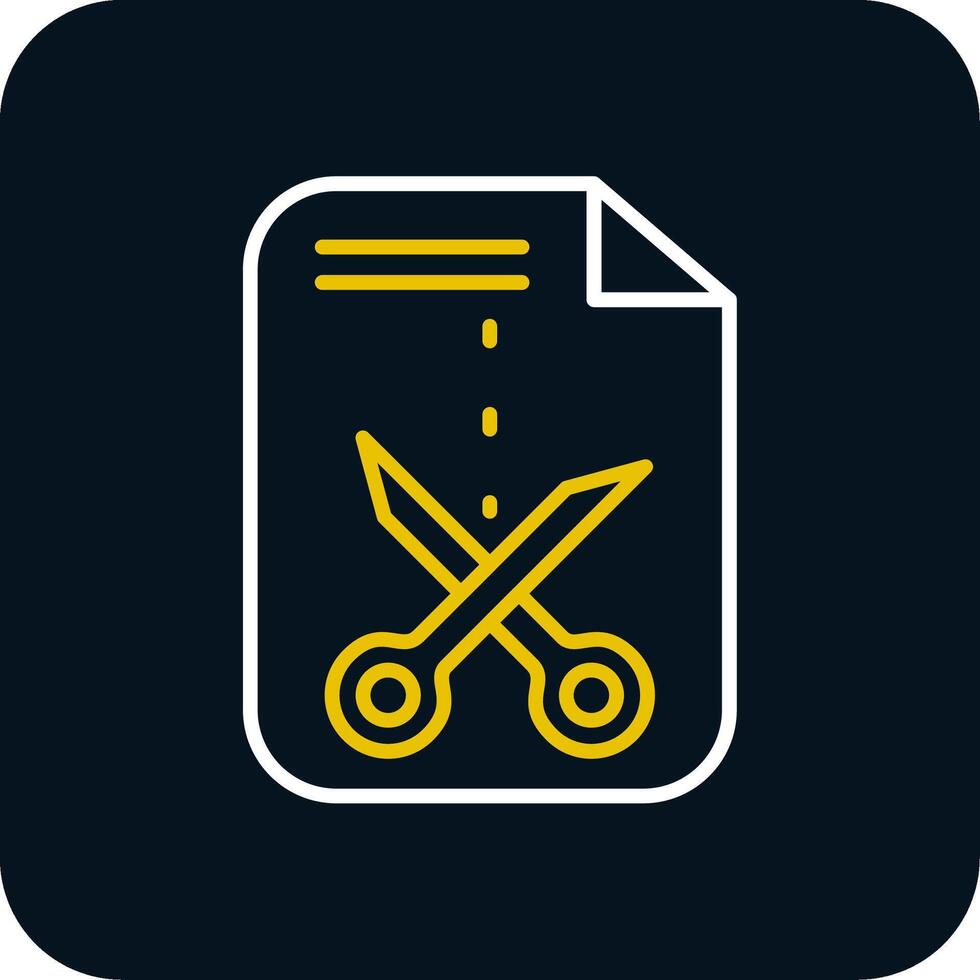 Cutting Line Red Circle Icon vector