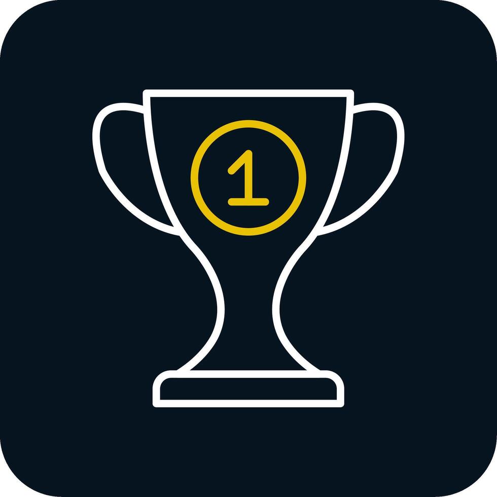 Cup Line Red Circle Icon vector