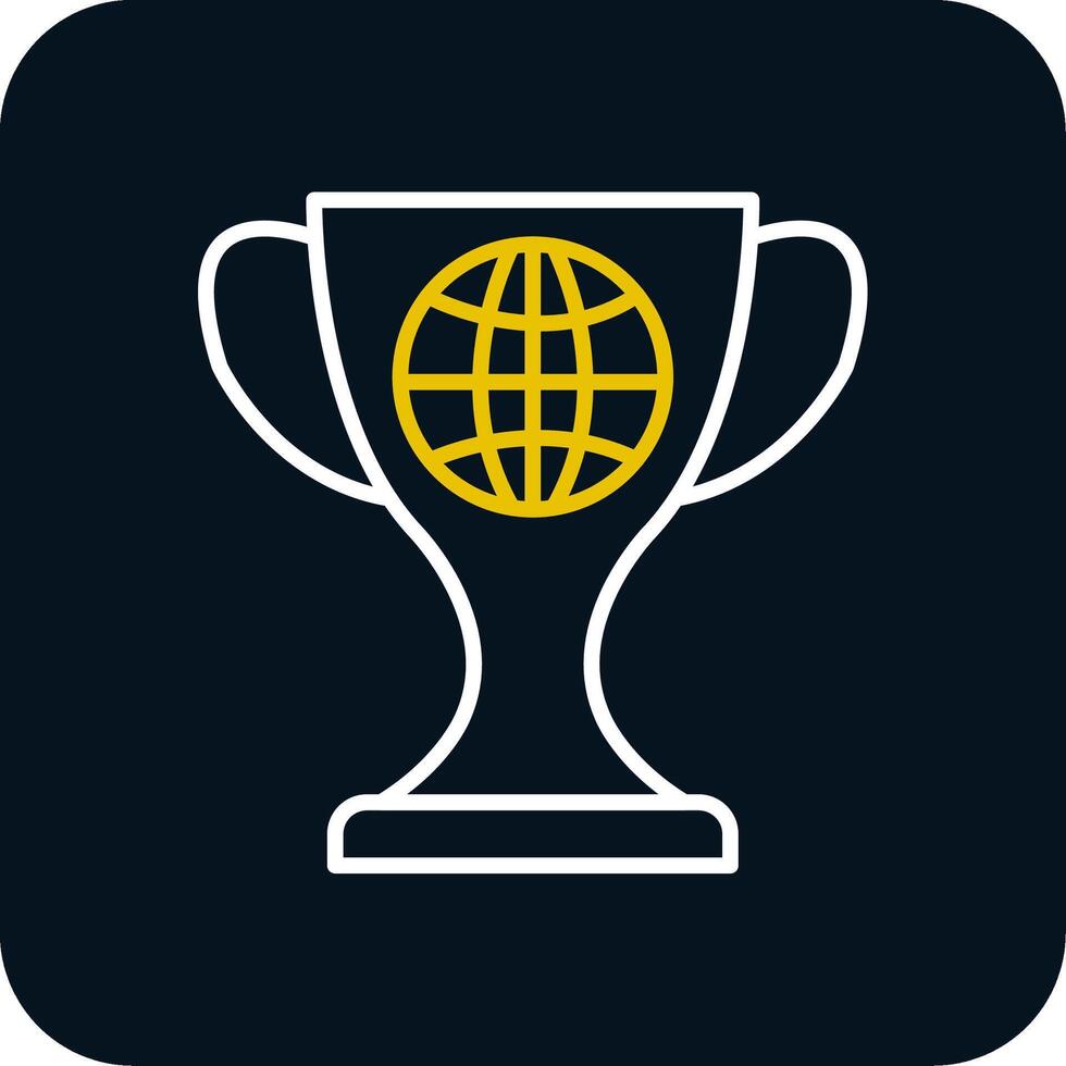 World Line Red Circle Icon vector