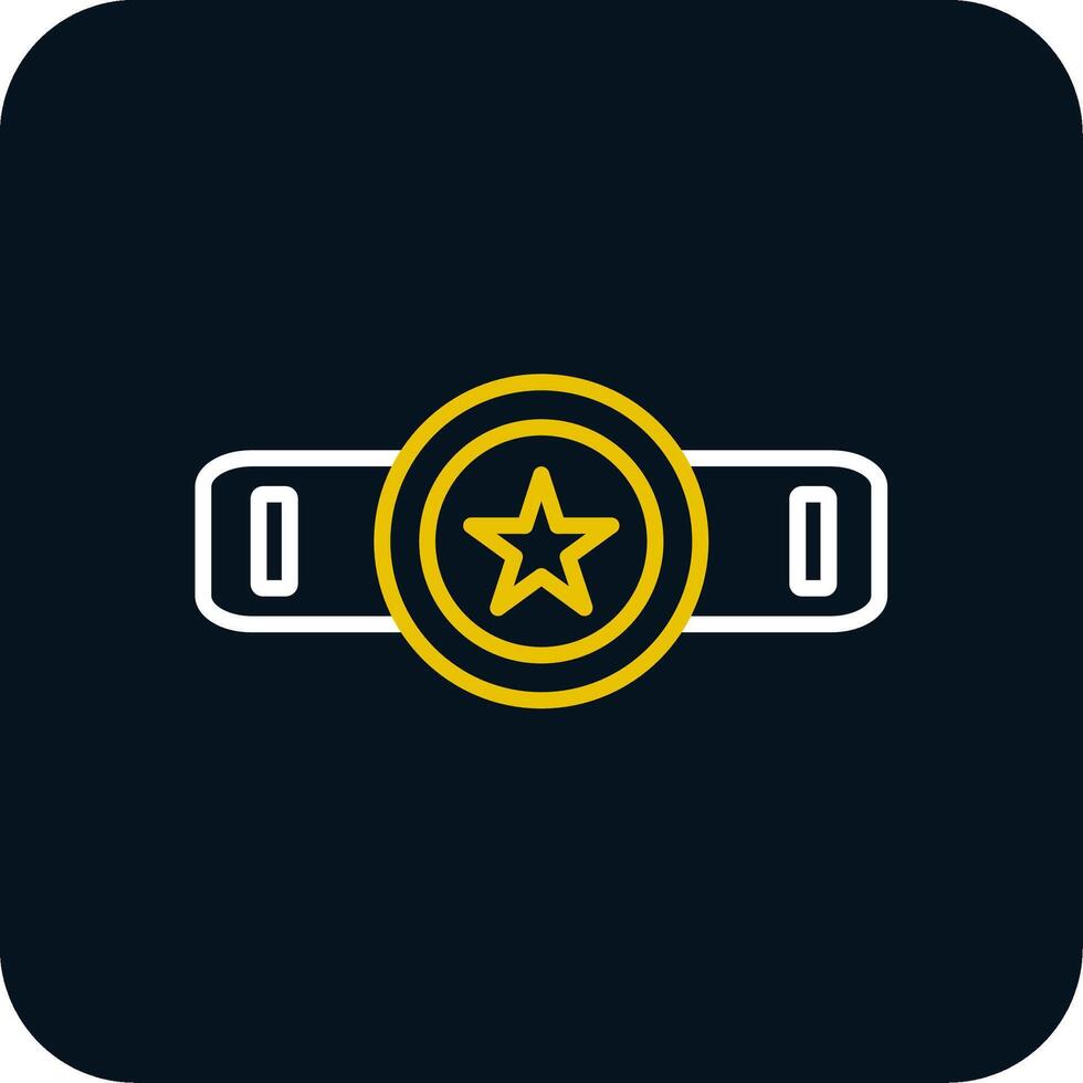 Belt Line Red Circle Icon vector