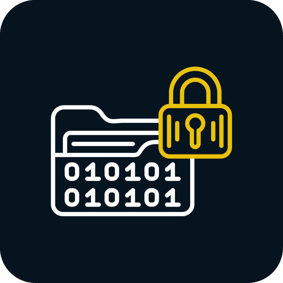 Folder Line Red Circle Icon vector