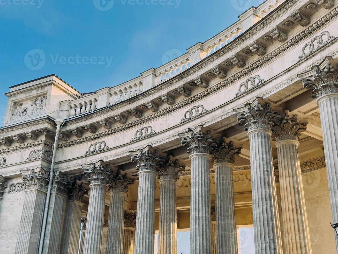 kazansky catedral en Nevsky perspectiva en invierno, Santo petersburgo, Rusia foto