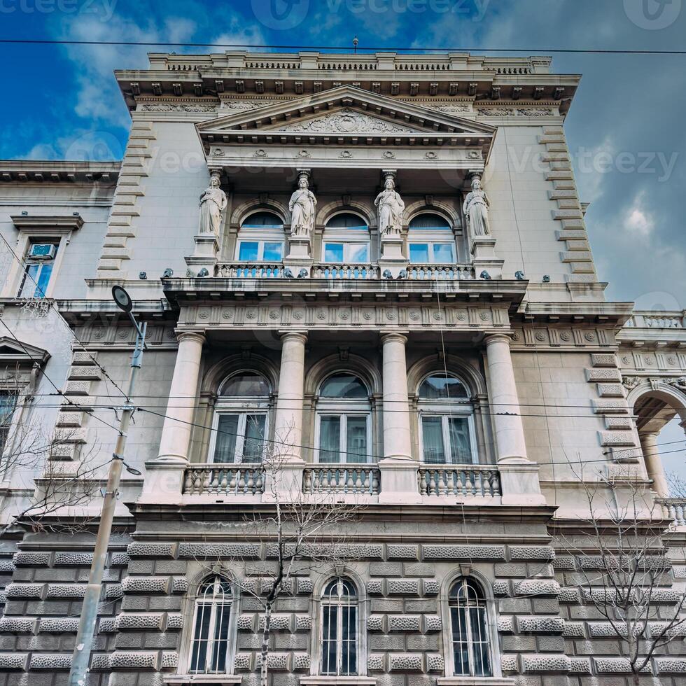 Streets and architecture of Belgrade, Serbia photo