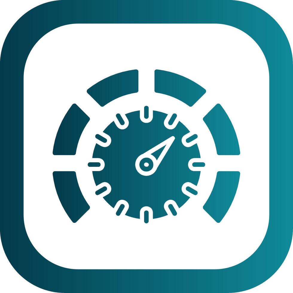 Thermostat Glyph Gradient Corner Icon vector