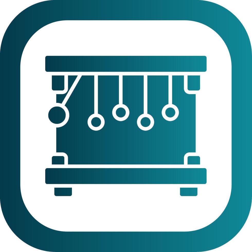 Pendulum Glyph Gradient Corner Icon vector