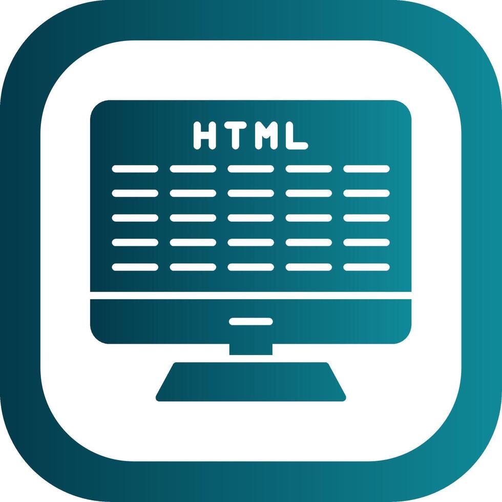 Web Development Glyph Gradient Corner Icon vector