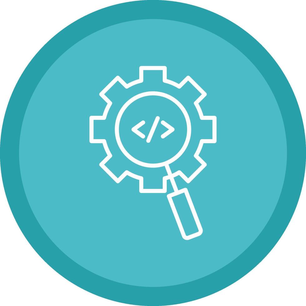 Optimization Line Multi Circle Icon vector