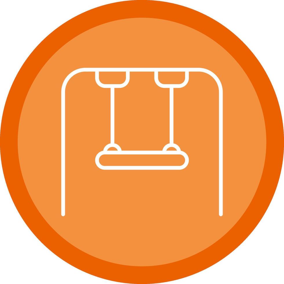 Swing Line Multi Circle Icon vector