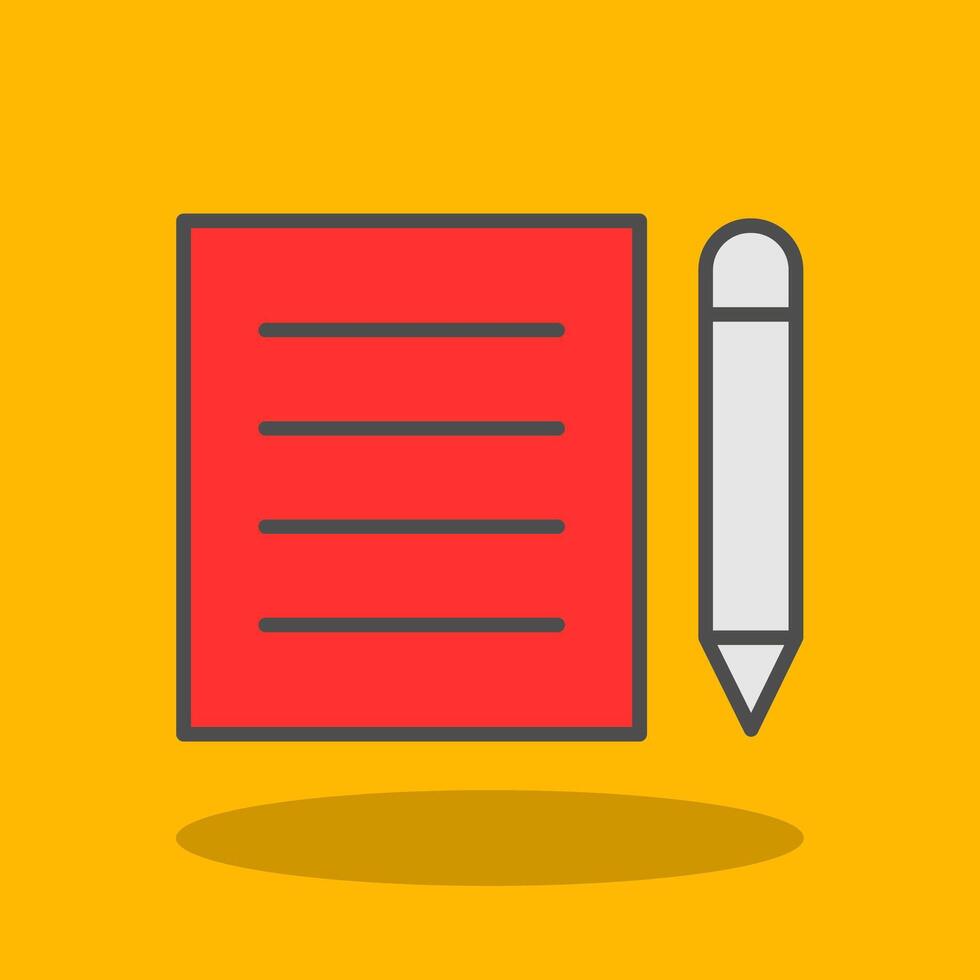 Form Filled Shadow Icon vector