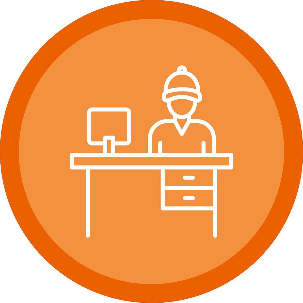 Office Line Multi Circle Icon vector
