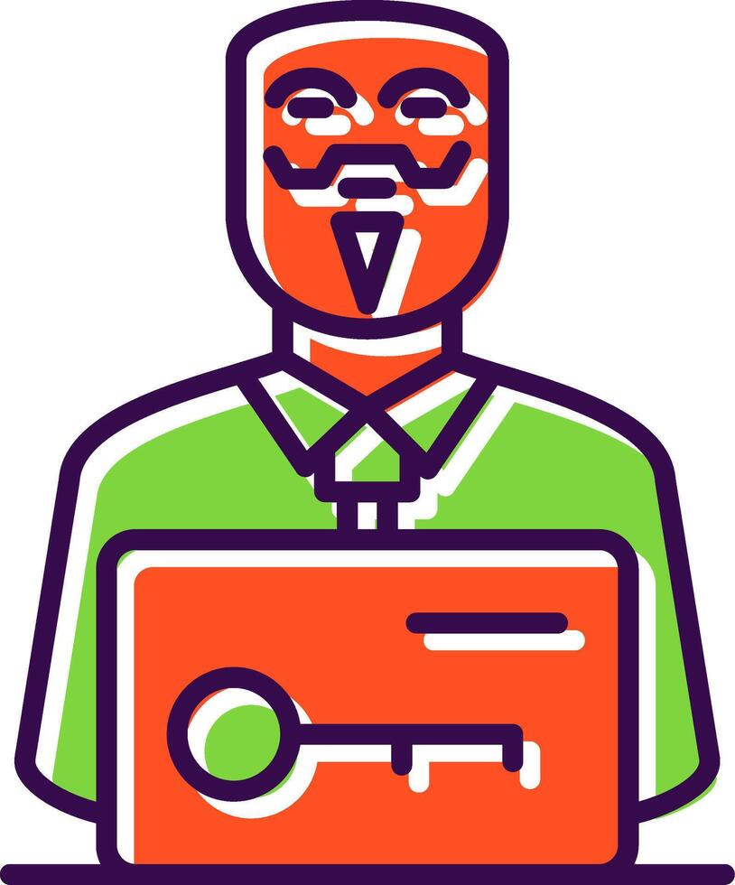 Anonymous filled Design Icon vector