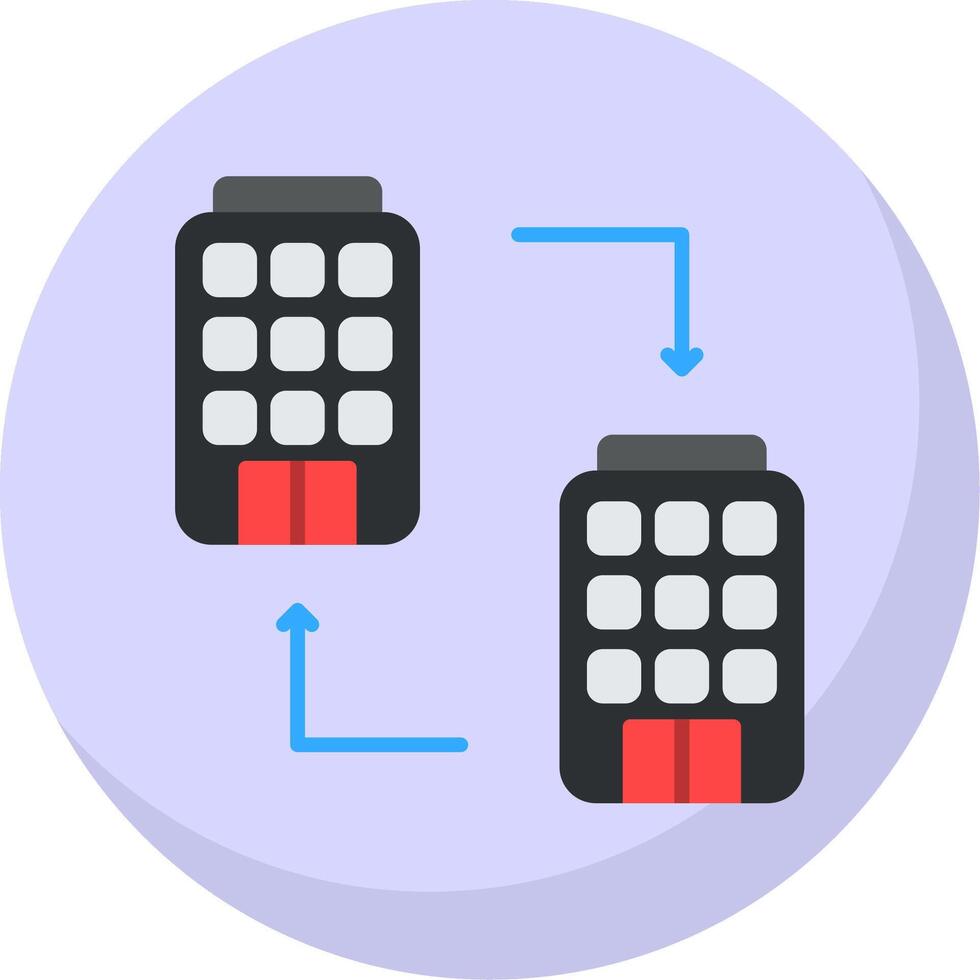 B2b Flat Bubble Icon vector
