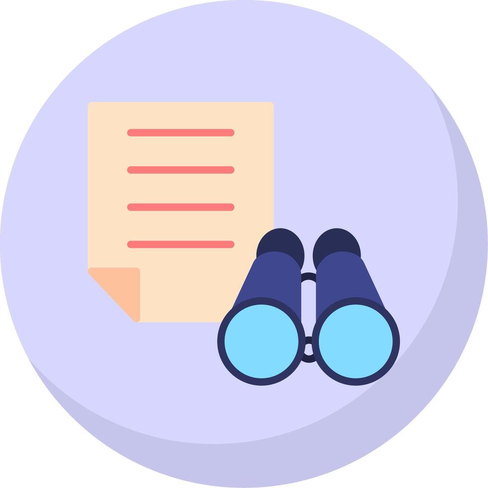 Scope Flat Bubble Icon vector
