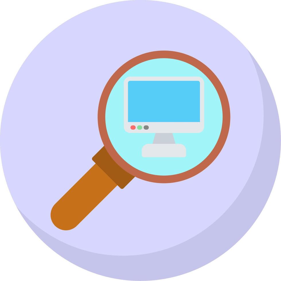 Audit Flat Bubble Icon vector
