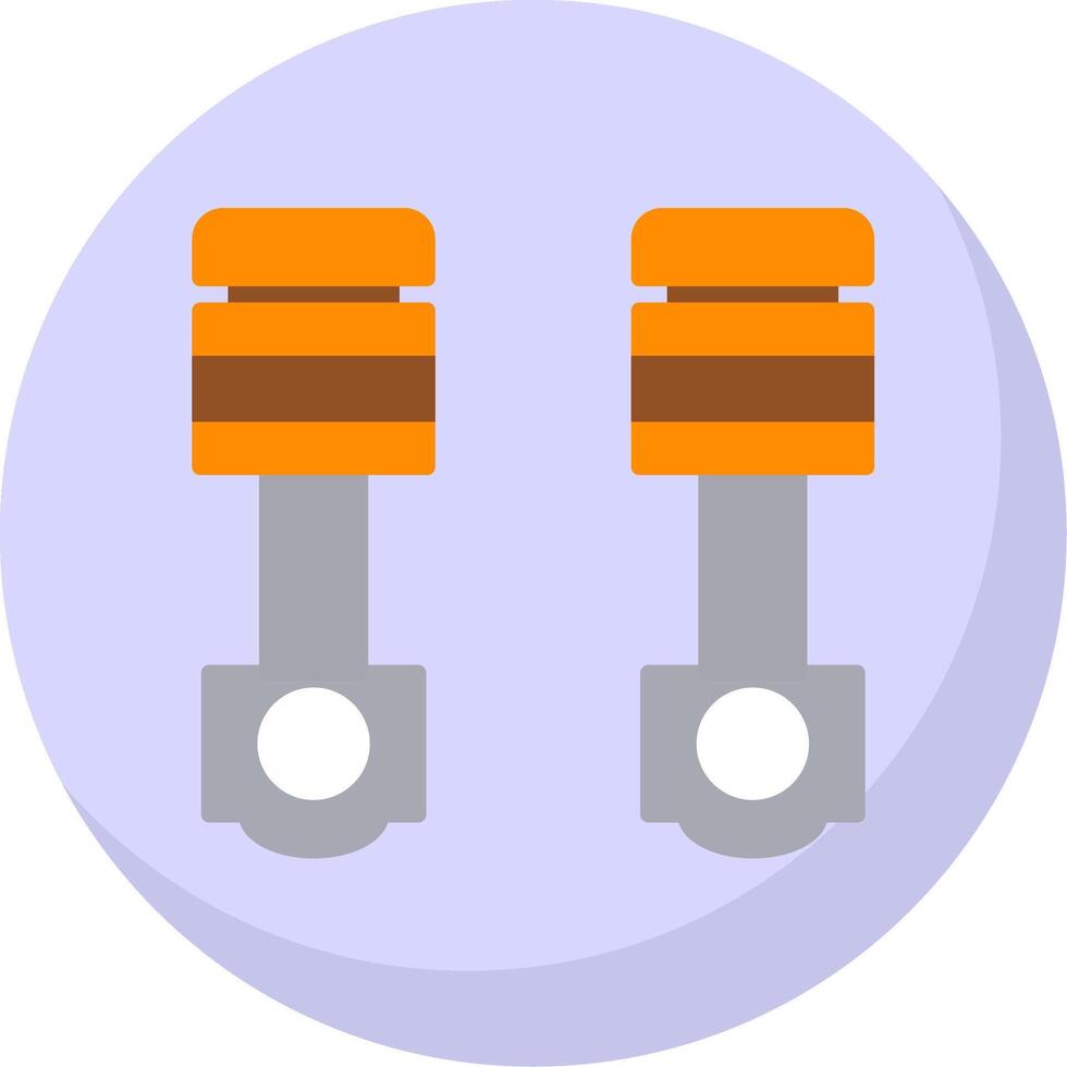 Pistons Flat Bubble Icon vector