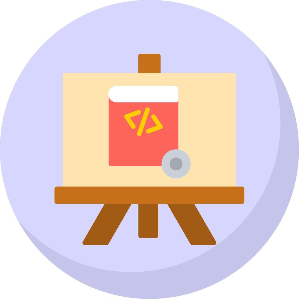 Demo Flat Bubble Icon vector