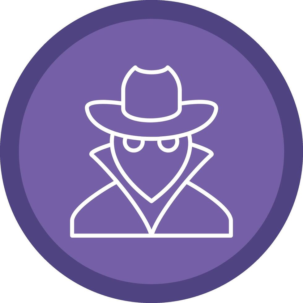 Spy Line Multi Circle Icon vector