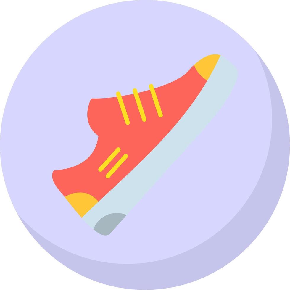 Shoe Flat Bubble Icon vector