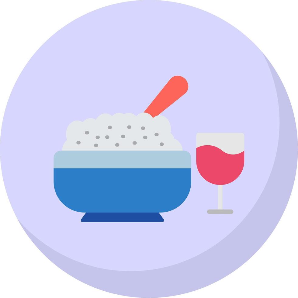 Iftar Flat Bubble Icon vector