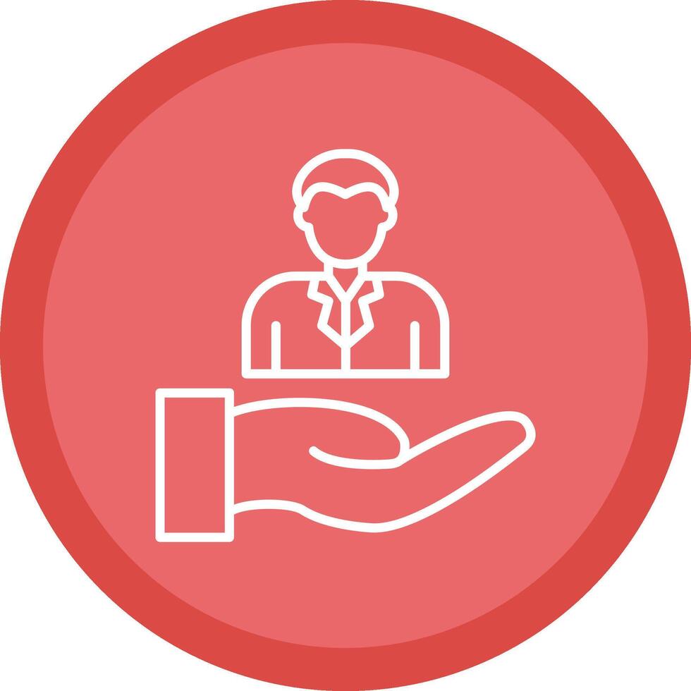 Customer Line Multi Circle Icon vector