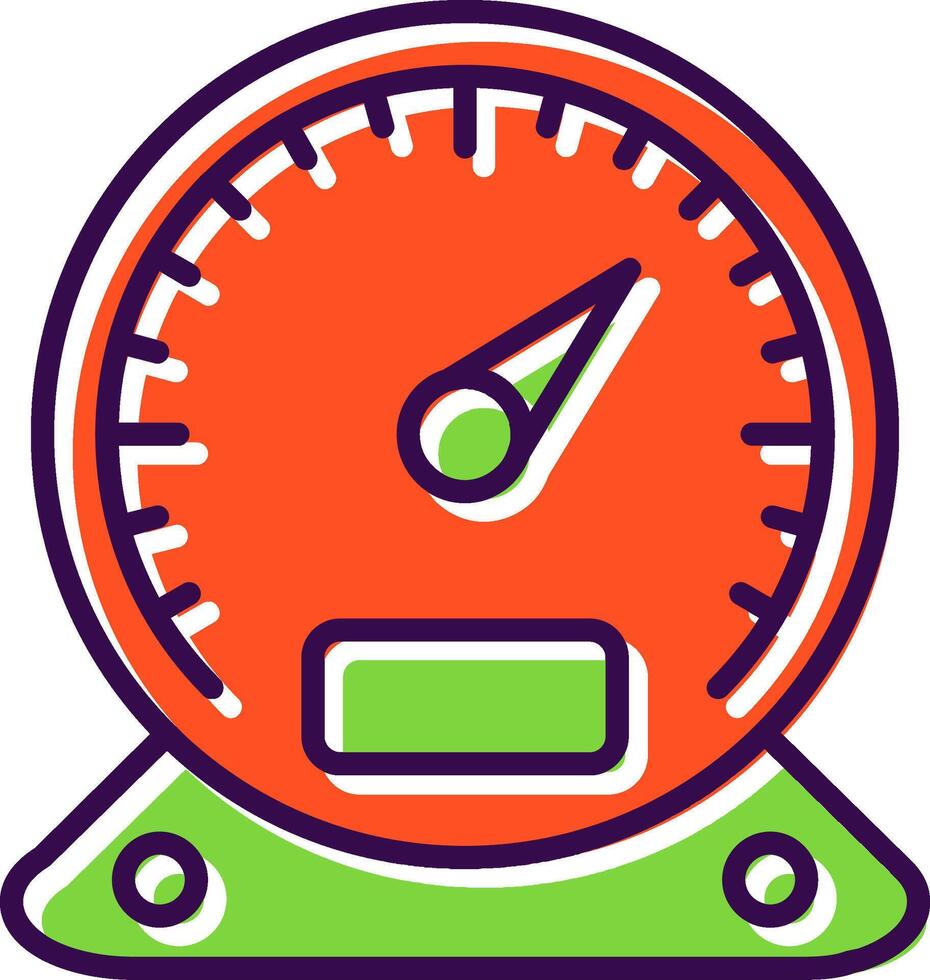 Gauge filled Design Icon vector