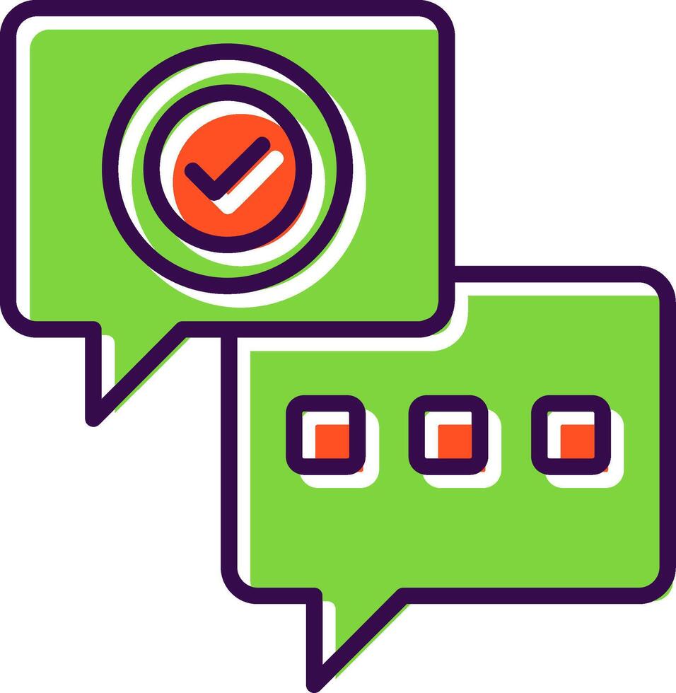 Conversation filled Design Icon vector