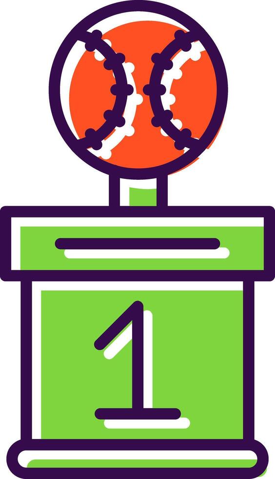 Baseball filled Design Icon vector