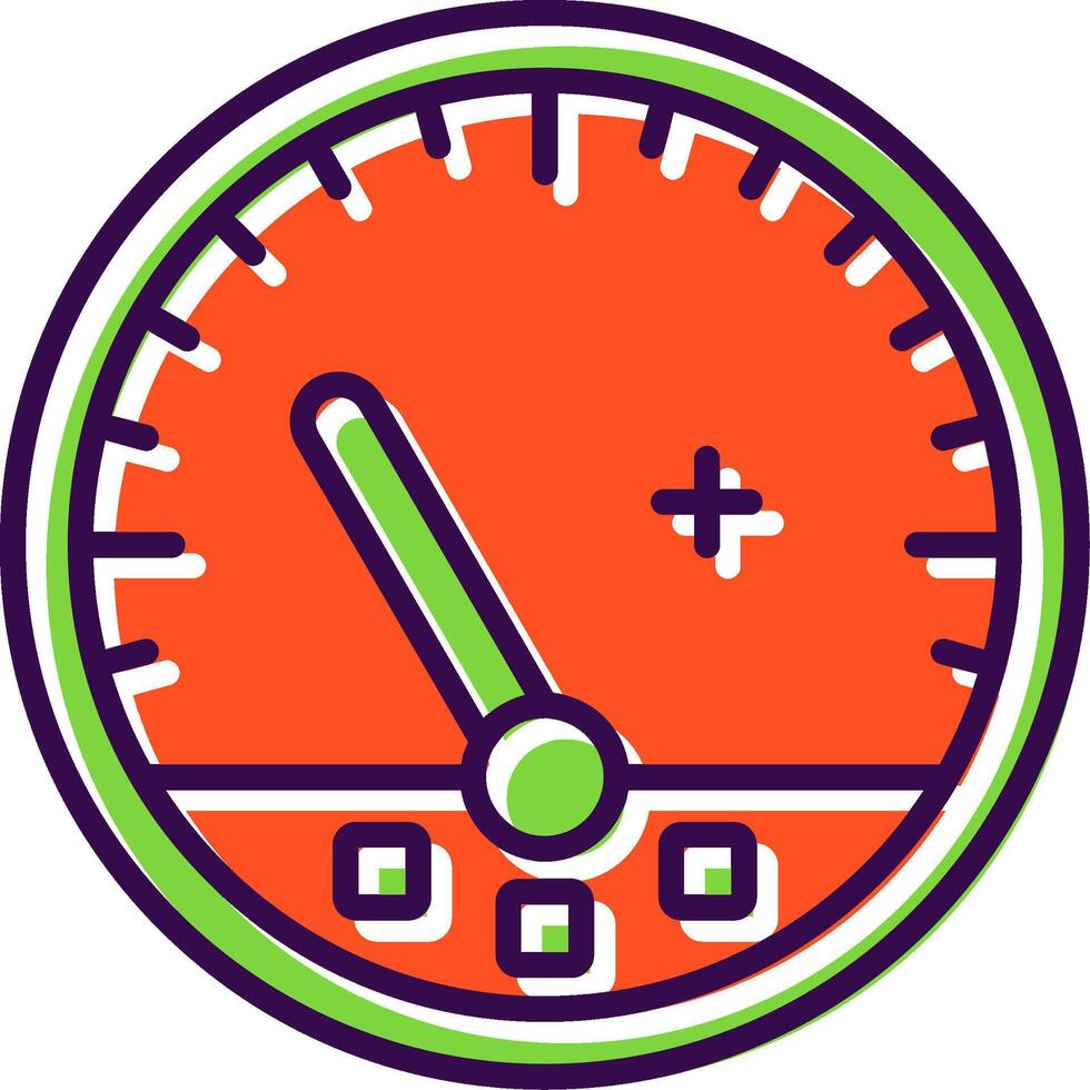 Gauge filled Design Icon vector